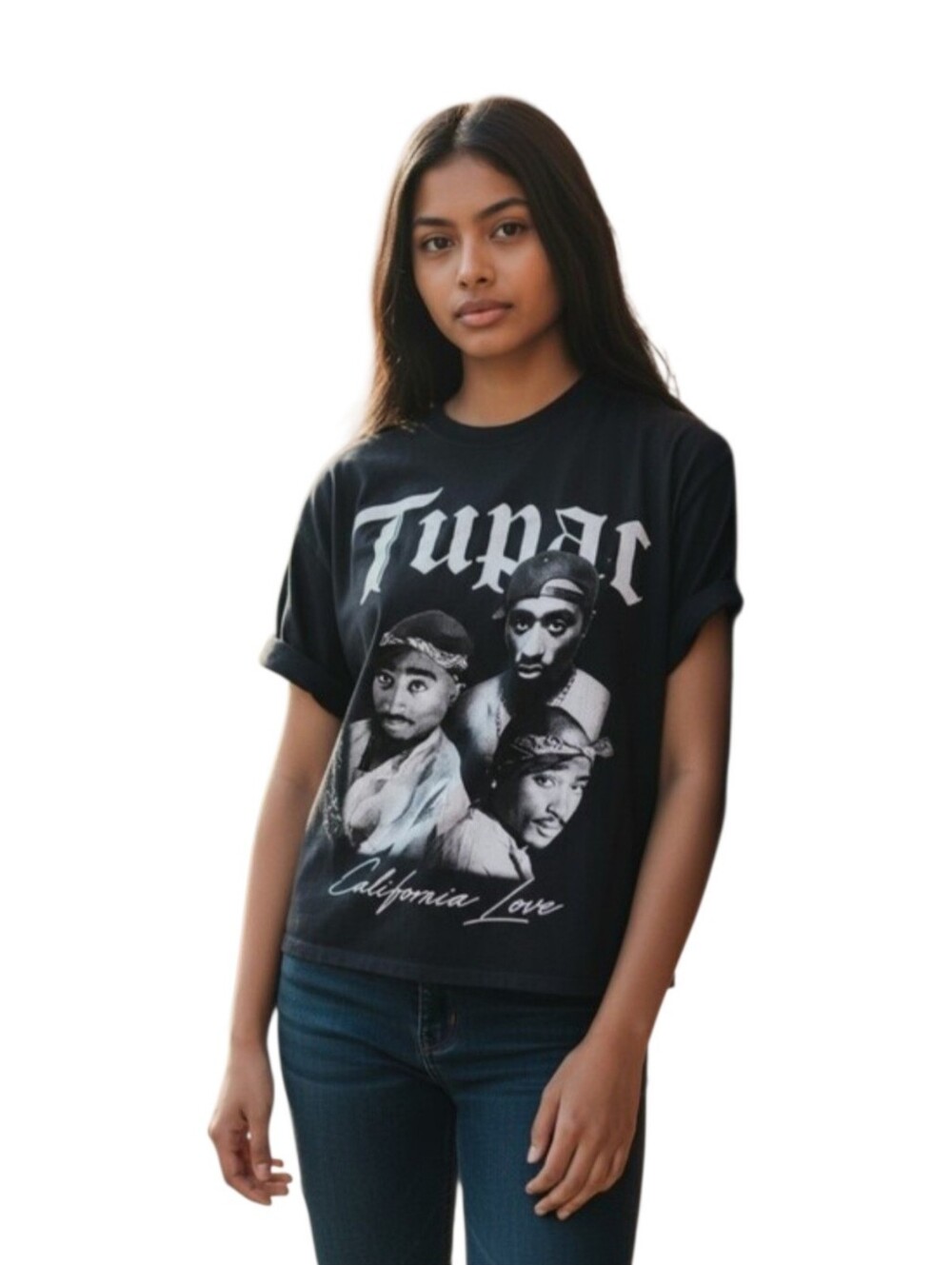 Tupac 'California Love' Short Sleeve Tee - Black